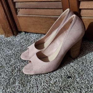Blush pink heels